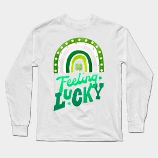 Feeling Lucky Rainbow desihn Long Sleeve T-Shirt